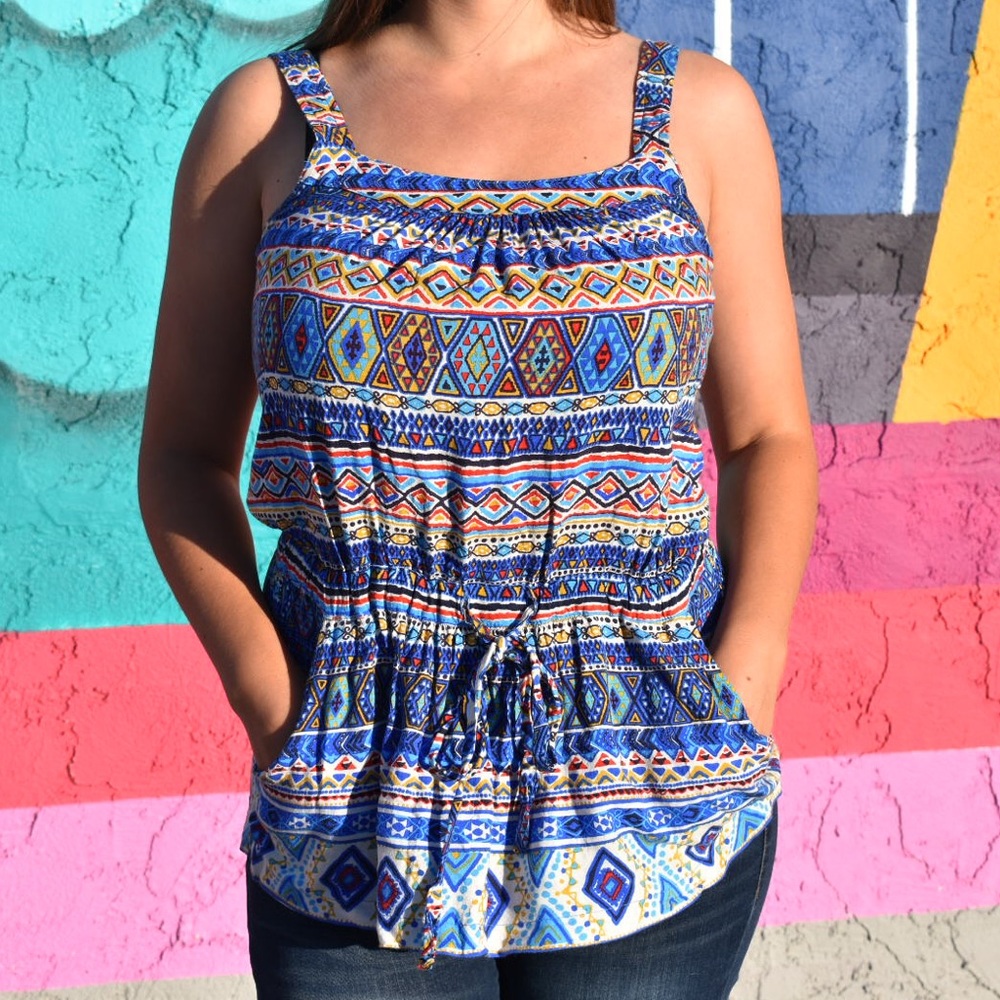 Aztec Print Tank